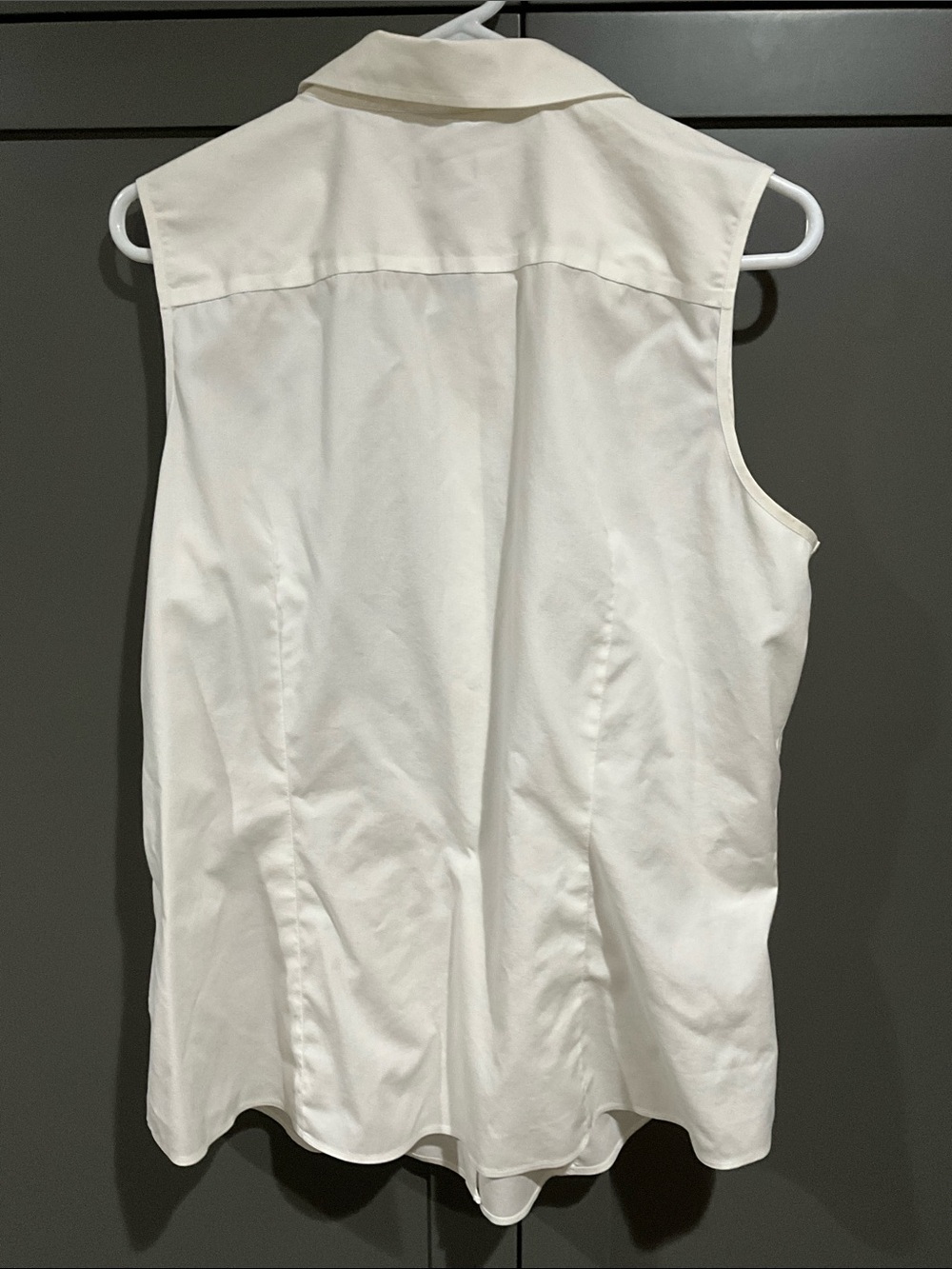 Talbots Cream Button-Front Blouse - Picture 3 of 3